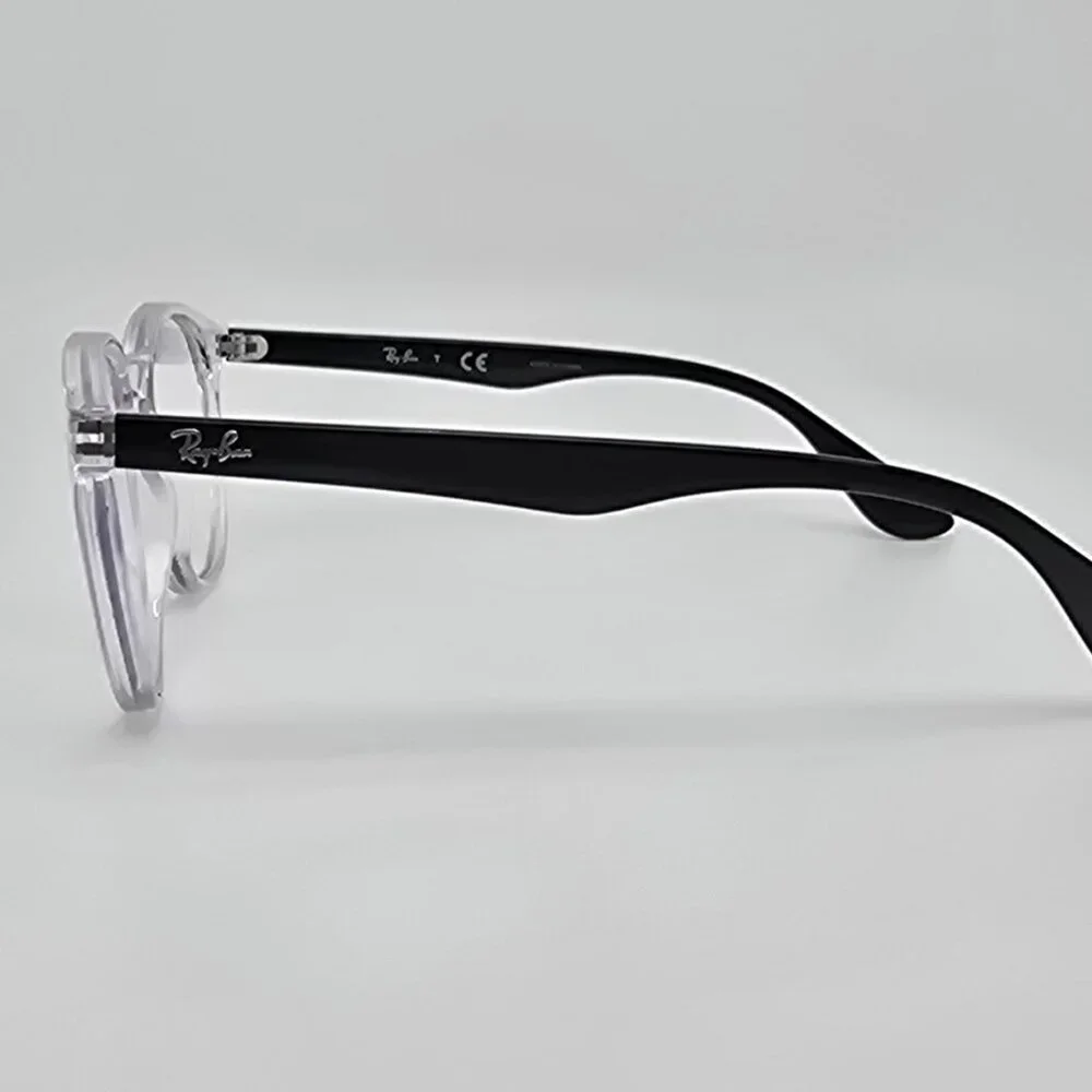 Ray-Ban RB1554 3541 Polished Transparent Black Kids Phantos Eyeglasses Frame